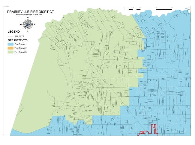 Prairieville Fire District Boundary Map