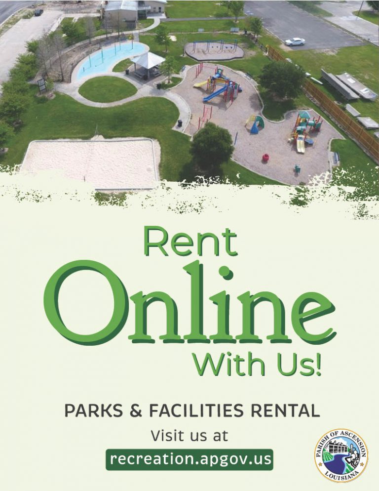 Rent With Us Recreation Ascension Parish Government